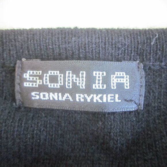 Sonia Rykiel Stella McCartney Black Wool & Cashmere Sweater Fits Womens XS - Picture 3 of 11